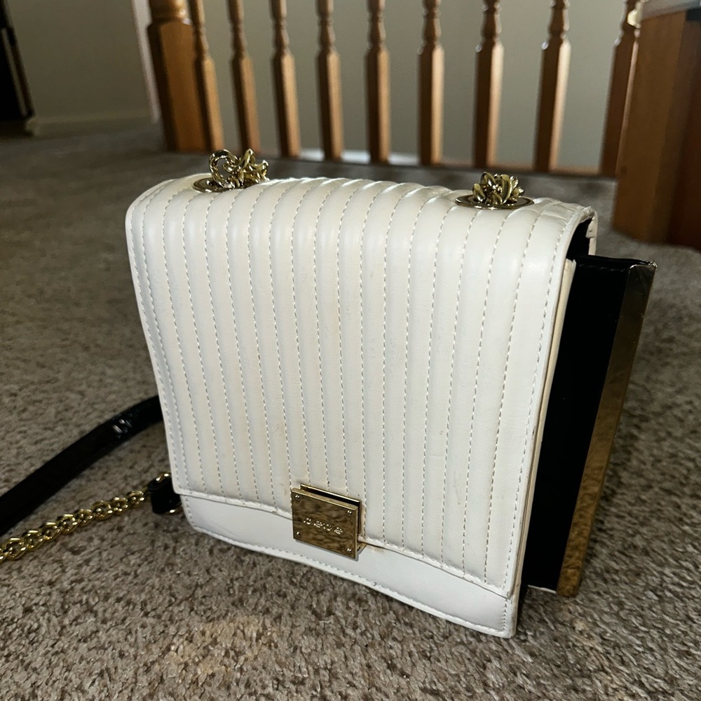 Bebe white handbag